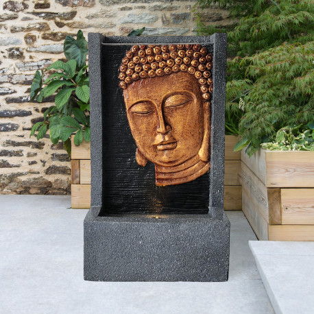 Fontaine mur d'eau Bouddha kit complet avec pompe - Art-Pond