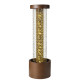 Fontaine cylindre coloris rouille kit complet avec pompe - Lumineo