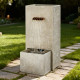 Fontaine cascade avec jardinière kit complet avec pompe - Lumineo