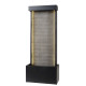 Fontaine moderne mur d'eau kit complet avec pompe - Lumineo