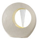 Fontaine moderne cercle kit complet avec pompe - Coloris blanc - Lumineo