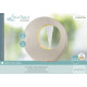 Fontaine moderne cercle kit complet avec pompe - Coloris blanc - Lumineo