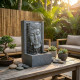 Fontaine mur d'eau Bouddha gris kit complet avec pompe - Art-Pond
