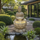 Fontaine XXL Bouddha sur fleur de lotus kit complet avec pompe - Art-Pond