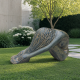 Grande statue femme assise 110cm - Coloris bronze - DecoIndo
