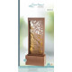 Fontaine XL décor floral H123cm en acier galvanisé avec éclairage LED et pompe - Lumineo