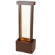 Fontaine design mur d'eau H112cm en acier galvanisé avec éclairage LED et pompe - Coloris rouille - Lumineo
