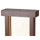Fontaine design mur d'eau H112cm en acier galvanisé avec éclairage LED et pompe - Coloris rouille - Lumineo