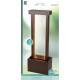 Fontaine design mur d'eau H112cm en acier galvanisé avec éclairage LED et pompe - Coloris rouille - Lumineo