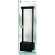 Fontaine XXL design mur d'eau H180cm en acier galvanisé avec éclairage LED et pompe - Coloris noir - Lumineo