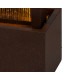 Fontaine XL cascade moderne H150cm en acier galvanisé avec éclairage LED et pompe - Lumineo