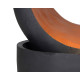 Fontaine moderne bicolore H72cm en polyrésine avec éclairage LED et pompe - Lumineo