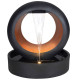 Fontaine moderne bicolore H91cm en polyrésine avec éclairage LED et pompe - Lumineo