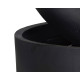 Fontaine moderne bicolore H91cm en polyrésine avec éclairage LED et pompe - Lumineo