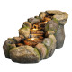 Fontaine rivière naturelle L110cm en polyrésine avec éclairage LED et pompe - Lumineo